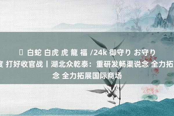 ✨白蛇 白虎 虎 龍 福 /24k 御守り お守り 决胜四季度 打好收官战丨湖北众乾泰：重研发畅渠说念 全力拓展国际商场