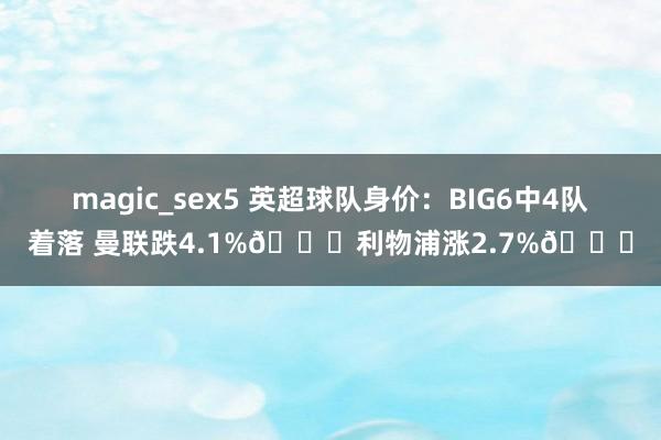 magic_sex5 英超球队身价：BIG6中4队着落 曼联跌4.1%📉利物浦涨2.7%📈