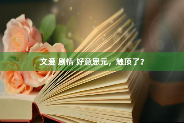文爱 剧情 好意思元，触顶了？