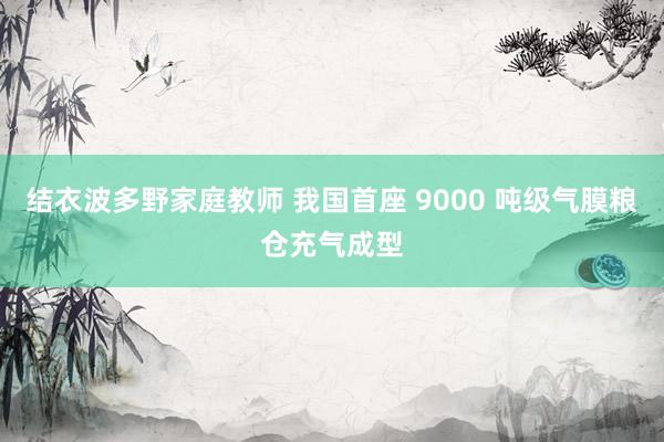 结衣波多野家庭教师 我国首座 9000 吨级气膜粮仓充气成型