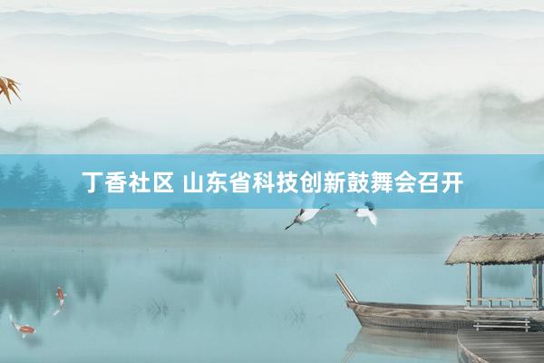 丁香社区 山东省科技创新鼓舞会召开