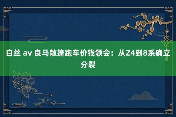 白丝 av 良马敞篷跑车价钱领会：从Z4到8系确立分裂