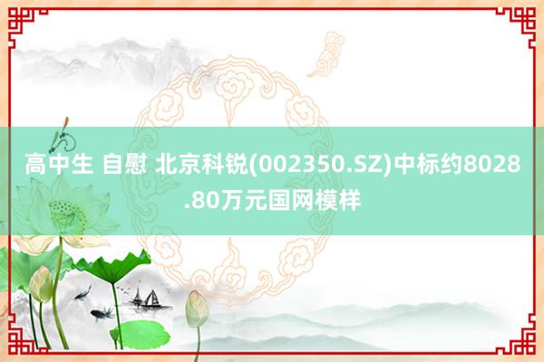 高中生 自慰 北京科锐(002350.SZ)中标约8028.80万元国网模样